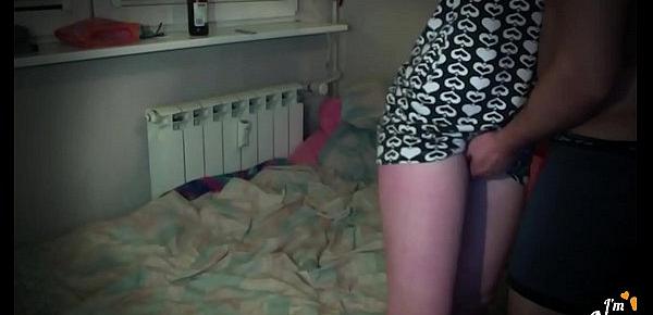  Slavic teen with Small dress, fuck from behind